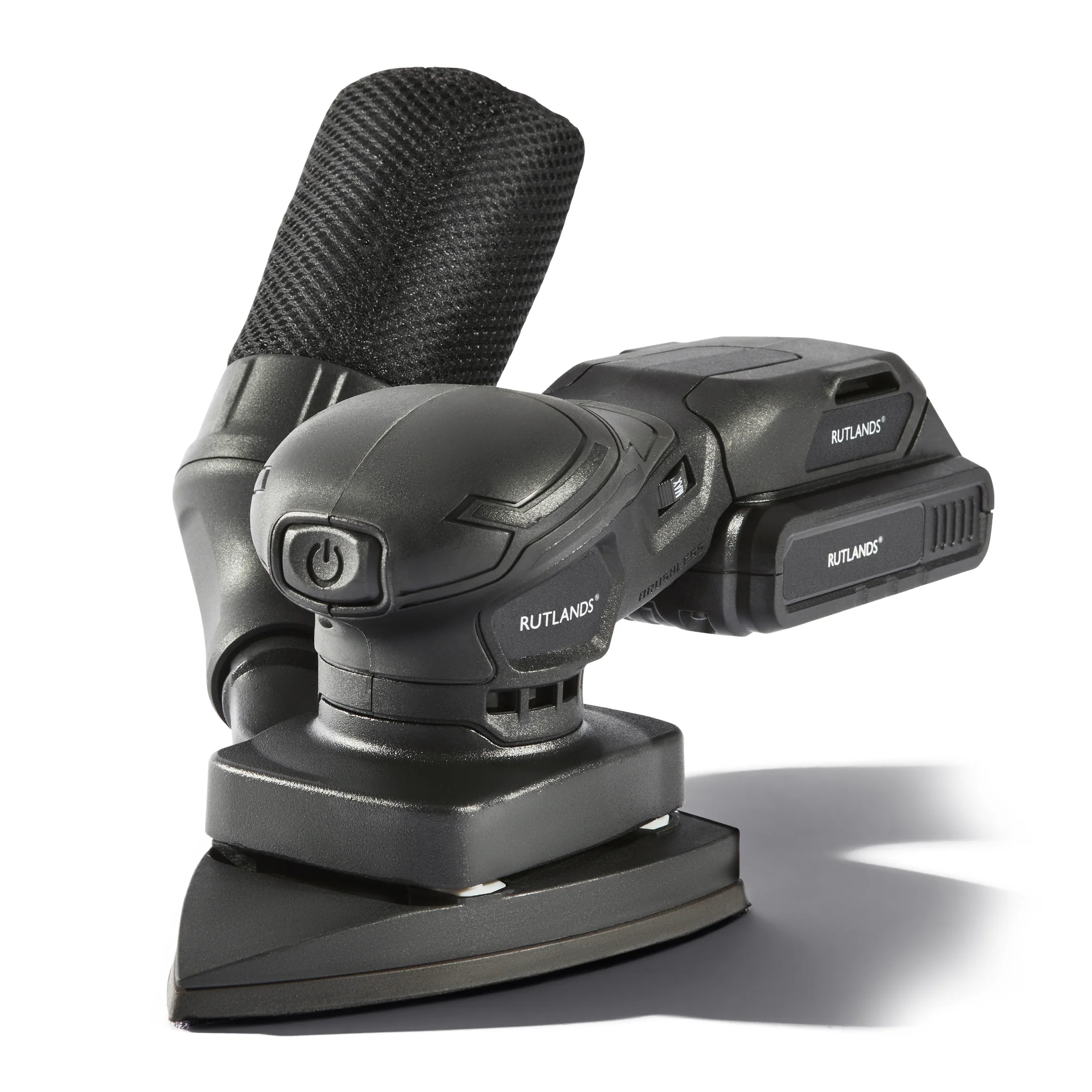 Brushless Cordless 20V Delta Orbital Sander - 100mm x 152mm, 1.5mm Orbit - Image 2