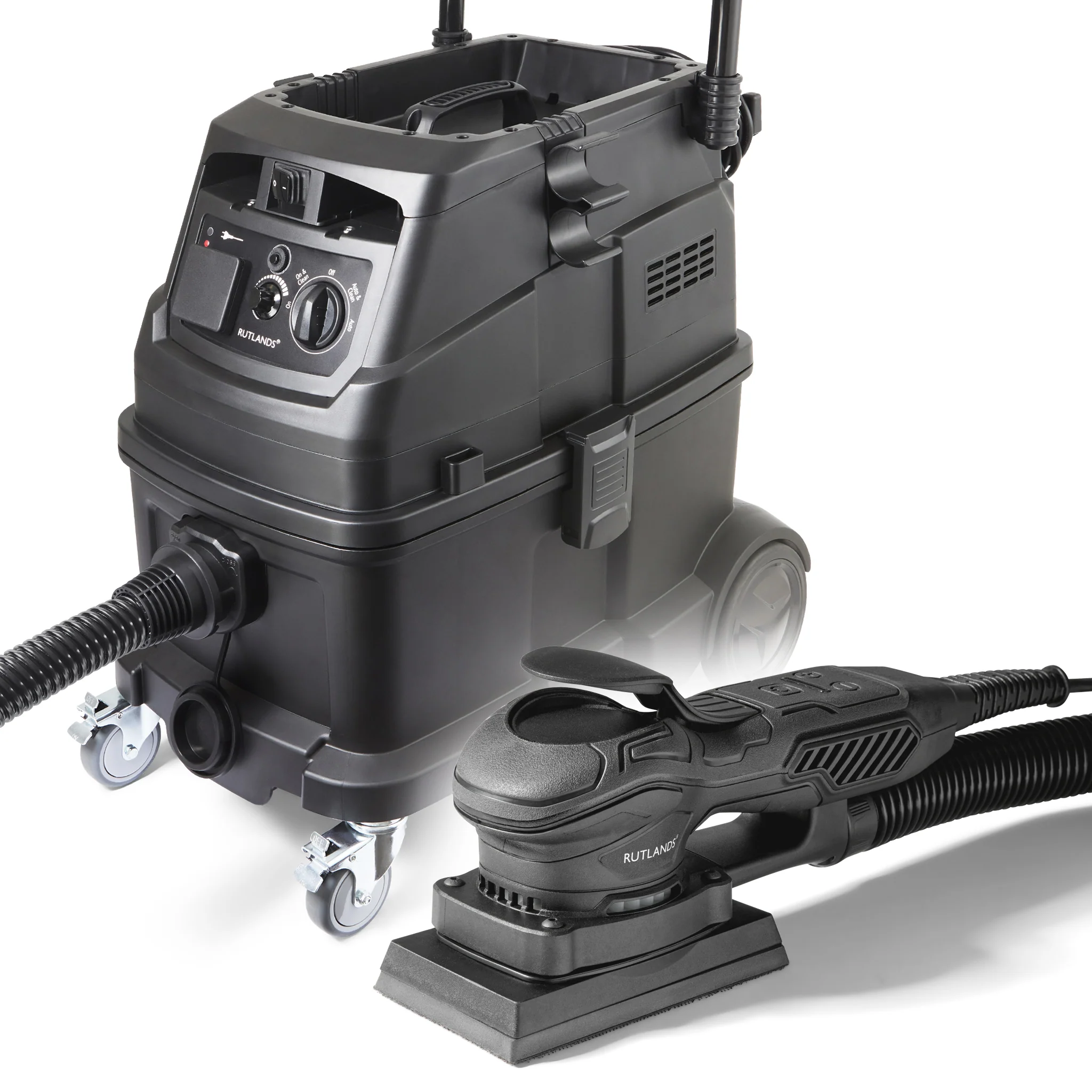 Brushless Palm Orbital Sander with M Class Dust Extractor - 40 Litre