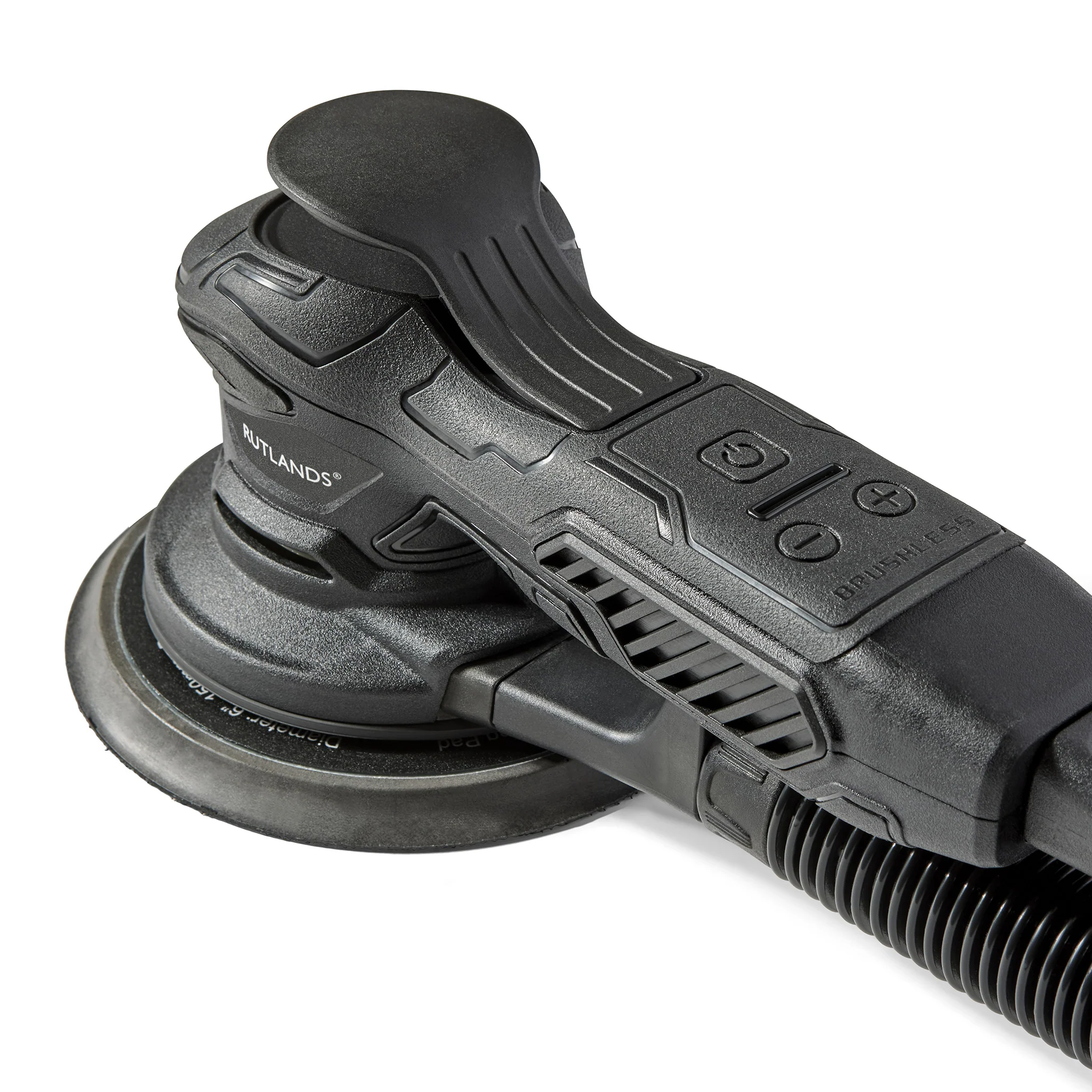 Brushless Random Orbital Sander - 125/150mm, 5.0mm Orbit with 100 Net Abrasive Discs & Storage Case - Image 3